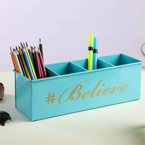 Dudki Believe Stainless Steel Desk Organizer