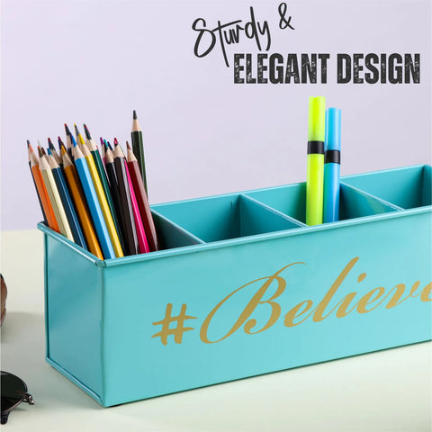 Dudki Believe Stainless Steel Desk Organizer