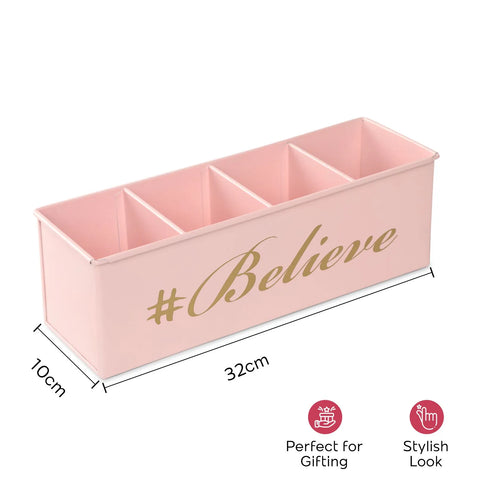 Dudki Believe Stainless Steel Desk Organizer