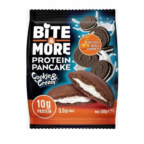 Bite & More Protein Pancake - Cookie & Cream Pack of 12