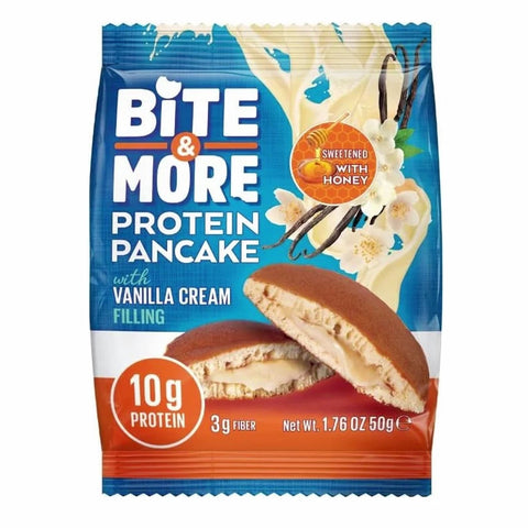 Bite & More Protein Pancake - Vanilla Cream Pack of 12