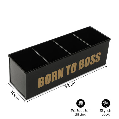 Dudki Born To Boss Stainless Steel Desk Organizer