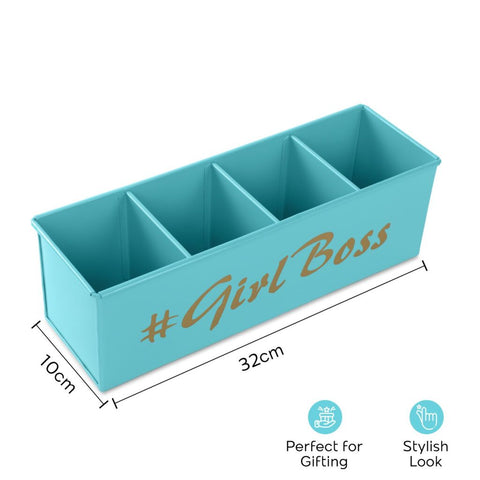 Dudki Girl Boss Stainless Steel Desk Organizer