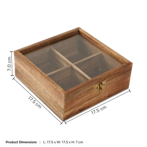 Dudki Handmade Wooden Dry Fruits/Spice Box