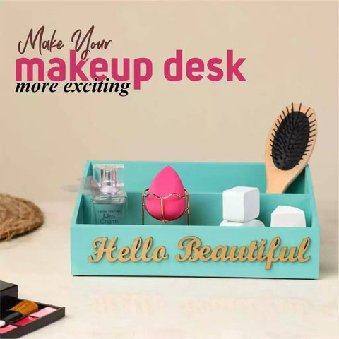 Dudki Hello Beautiful Cosmetic Desk Organizer/Caddy