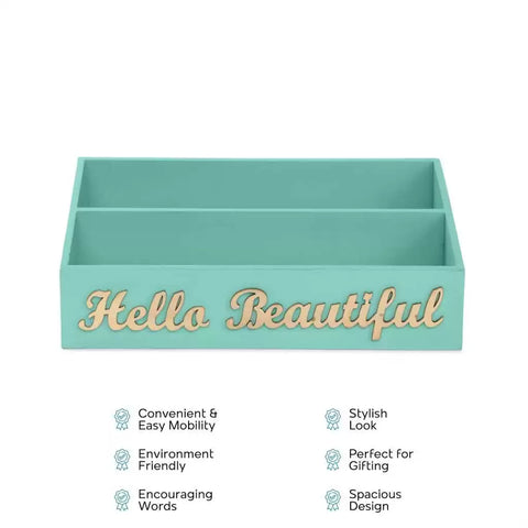 Dudki Hello Beautiful Cosmetic Desk Organizer/Caddy