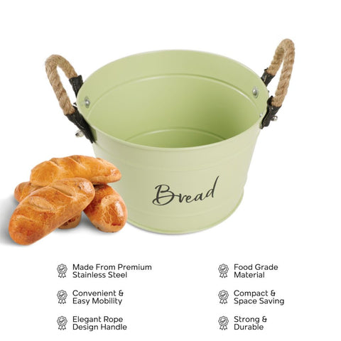 Dudki Metal Bread Basket Bucket