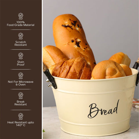 Dudki Metal Bread Basket Bucket