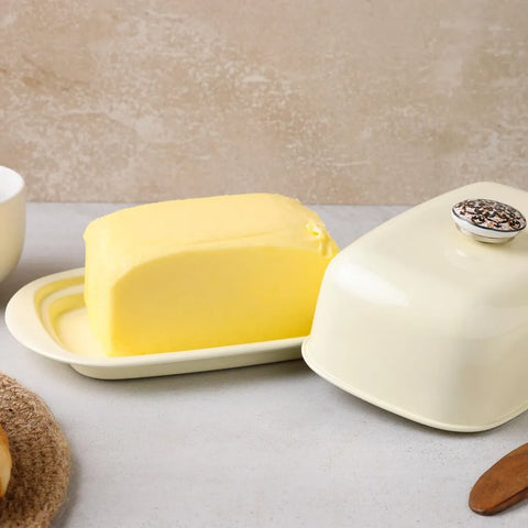 Dudki 500 Gm Capacity Stainless Steel Butter Dish