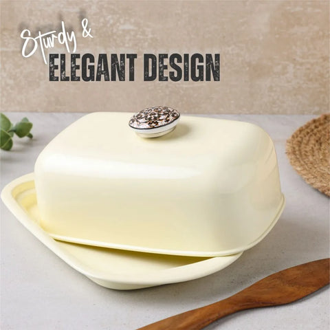 Dudki 500 Gm Capacity Stainless Steel Butter Dish