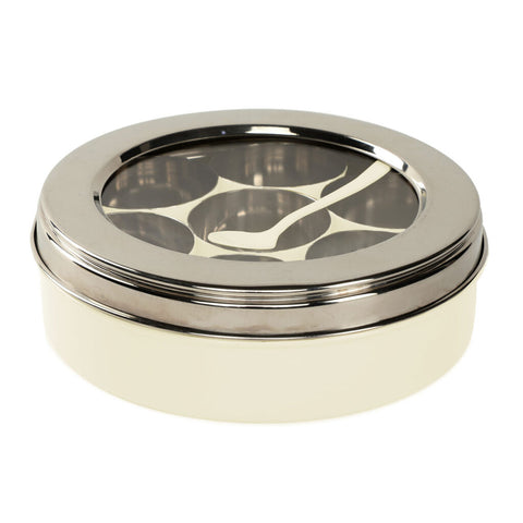 Dudki Stainless Steel Spice Box With 7 Containers