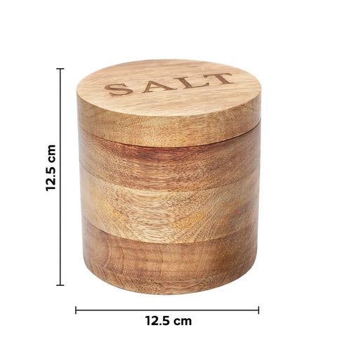 Dudki wooden salt box with magnetic lid