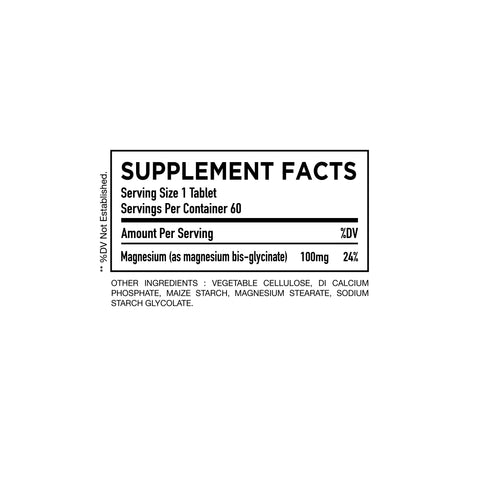 HC Nutrition Magnesium Glycinate 60 Tablets