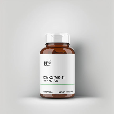 HC Nutrition Vitamin D3 + K2 MCT OIL Softgel Capsules