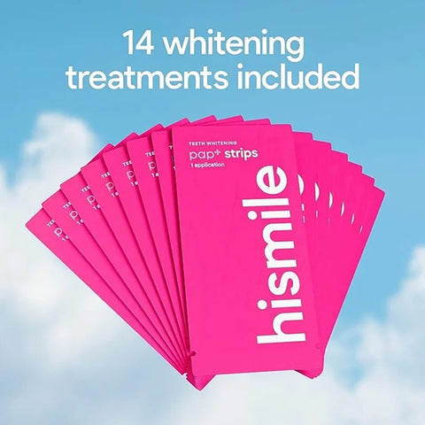 Hismile PAP+ Whitening Strips for Sensitive Teeth, 28 Strips Pack