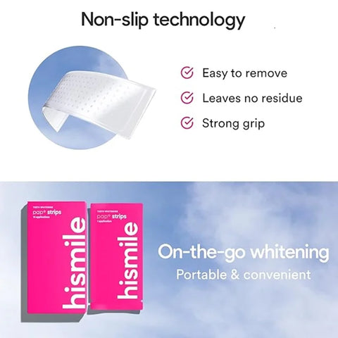 Hismile PAP+ Whitening Strips for Sensitive Teeth, 28 Strips Pack