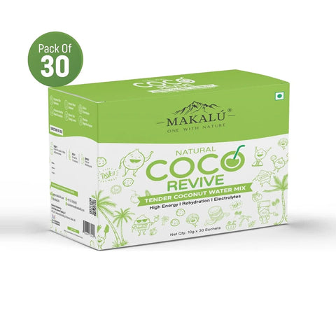 Makalu COCO Revive Natural Coconut Water Powder 10 Gm Sachet (Pack of 30)