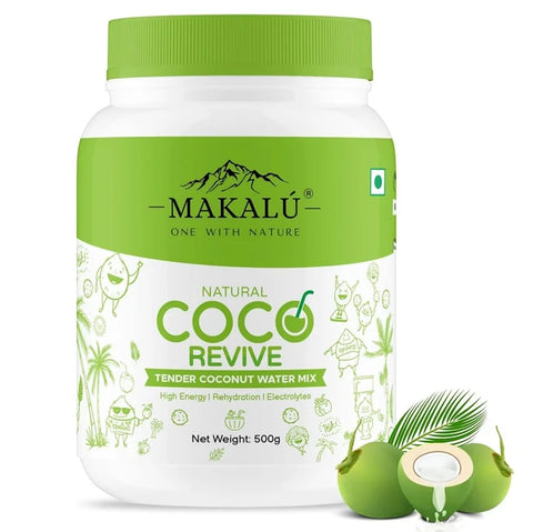 Makalu COCO Revive Natural Coconut Water Powder 500 Gm Jar