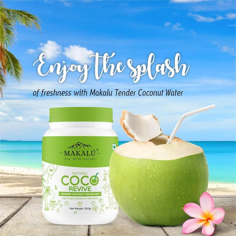 Makalu COCO Revive Natural Coconut Water Powder 500 Gm Jar