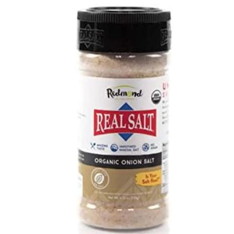 Redmond Organic Onion Real Salt 4.75 oz Bottle