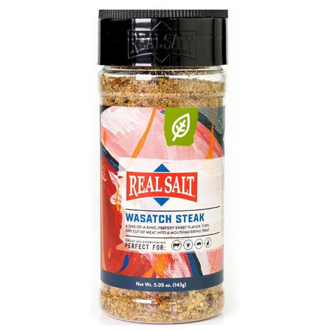 Redmond Real Sea Salt - Natural Unrefined Gluten Free Wasatch Steak Shaker 5.29oz