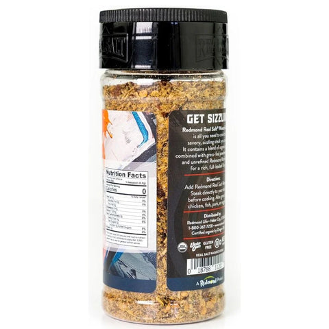 Redmond Real Sea Salt - Natural Unrefined Gluten Free Wasatch Steak Shaker 5.29oz