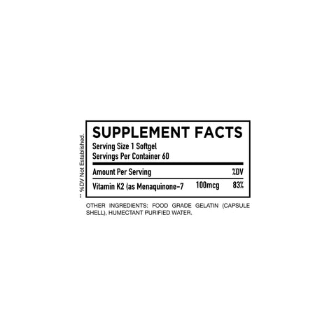 HC Nutrition Vitamin K2 100 MCG 60 softgel