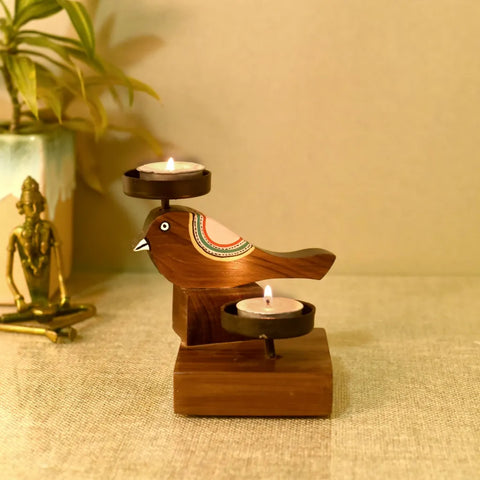 Dudki Chirping Bird Tealight Holder