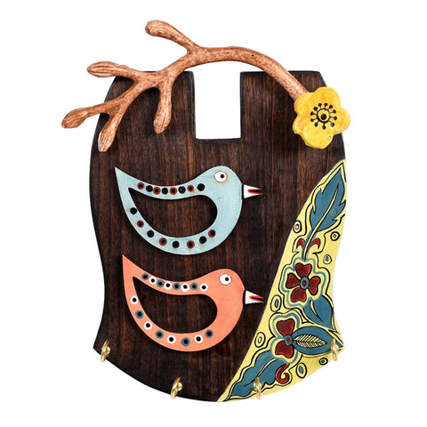 Dudki Key Holder Handcrafted Tribal Theme 4 Keys