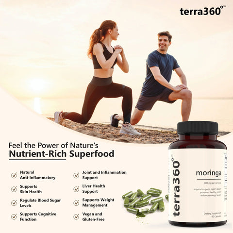 terra360° Moringa - Energy & Immune Support (60 Capsules)