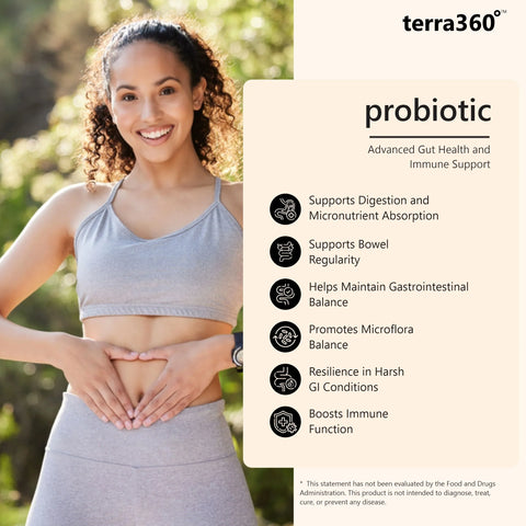 terra360° Probiotic - Digestive & Immune Boost (30 Capsules)