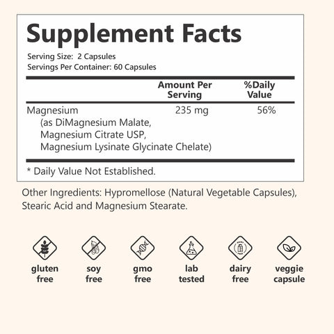 terra360° Magnesium Capsules - Heart, Muscle & Nerve Support