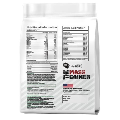 Gibbon White Series The Mass Gainer 7Kg Bag