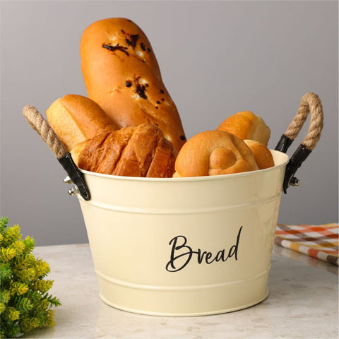 Dudki Metal Bread Basket Bucket