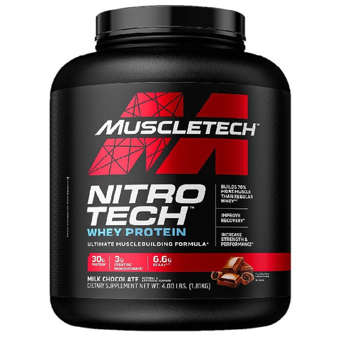 MuscleTech Nitro Tech Whey Protein Powder 4LB