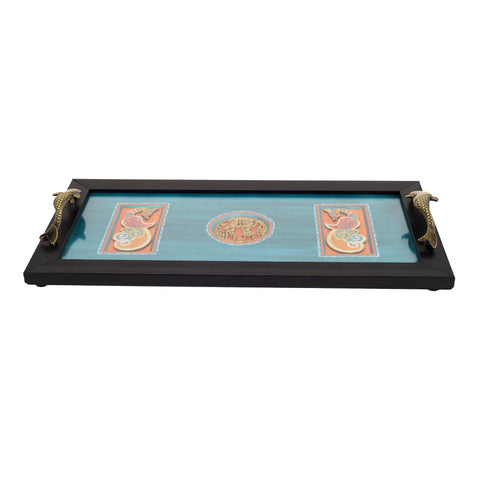 Peacock Elegance Tray