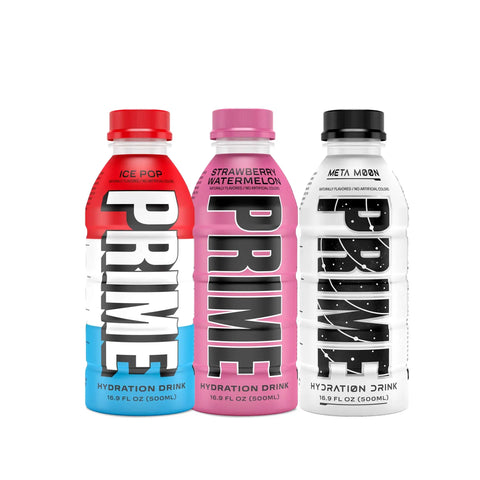 Prime Hydration Drink 500ml - 3 Flavours Combo Pack - Life of Riley Supplements Trading LLC