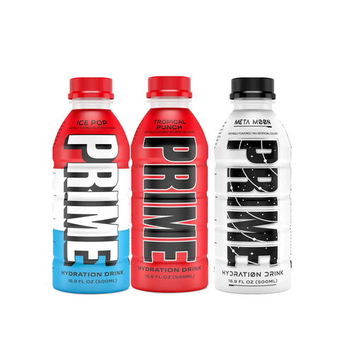 Prime Hydration Drink 500ml - 3 Flavours Combo Pack - Life of Riley Supplements Trading LLC