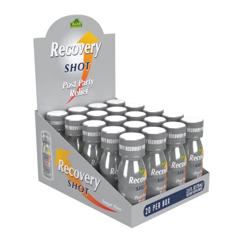 Recovery Drink Shots - Orange Flavor - 20 Pack - Life of Riley Supplements Trading LLC