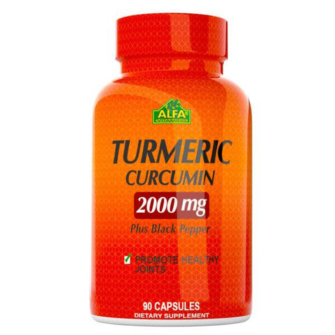 Turmeric Curcumin Plus Black Pepper 200mg - 90 Capsules - Life of Riley Supplements Trading LLC