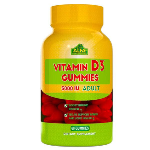 Vitamin D3 500 IU Adults - 60 Gummies - Life of Riley Supplements Trading LLC