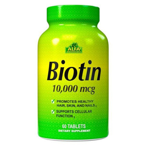 Biotin 10000 mcg - 60 tablets