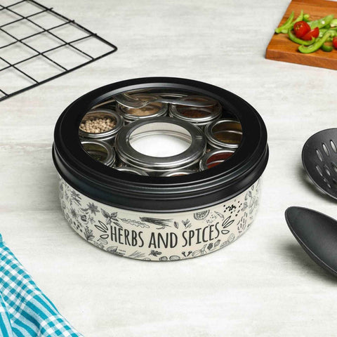 Dudki Stainless Steel 9-in-1 Spice Box