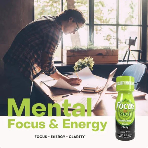 Focus Shot - Mental Energy - Focus & clarity - A Pack of 20 Bottles