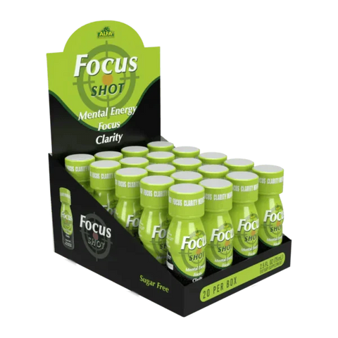 Focus Shot - Mental Energy - Focus & clarity - A Pack of 20 Bottles