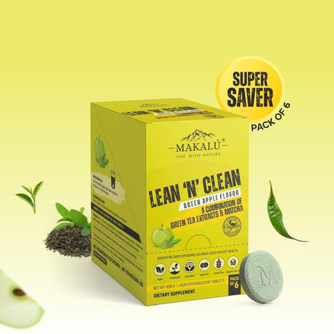 LEAN 'N' CLEAN - 100% Organic Green Tea Boosts Metabolism, Supports Fat Loss